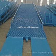 12 ton hydraulic mobile yard ramps for container loading and unloading